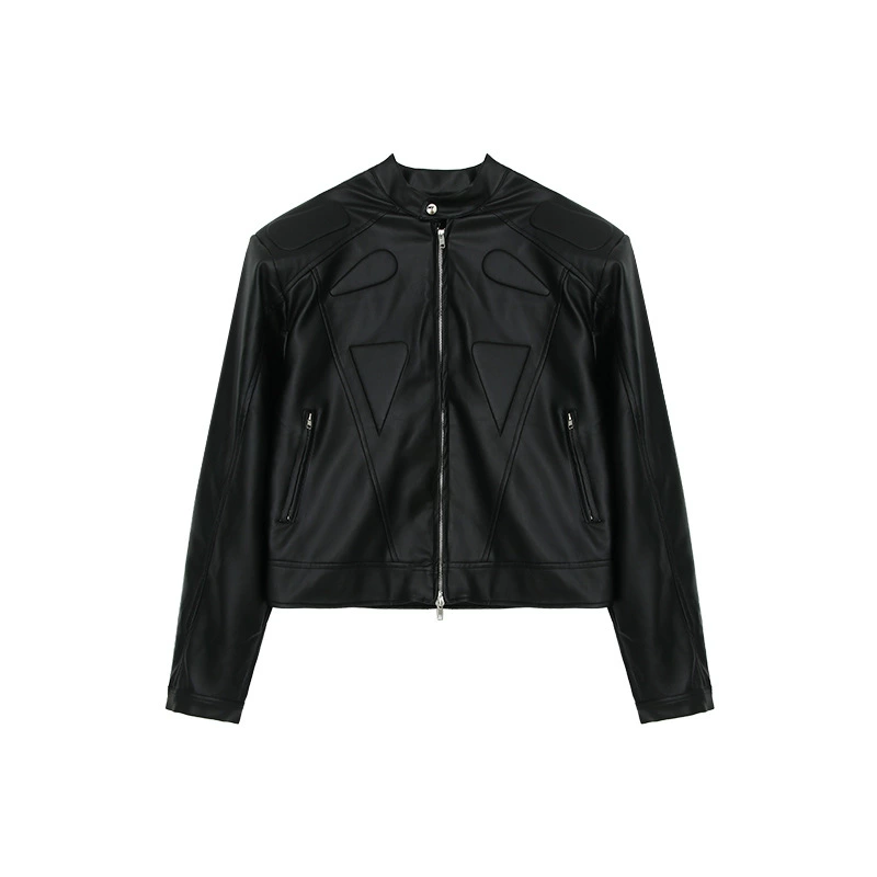 Design men's jacket, quilted shoulder pads, high-quality style, increased thickness