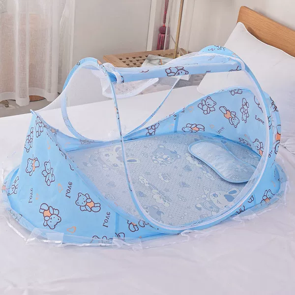 [Blue Big Bear+Cold Pillow Pillow] Send a cotton pillow