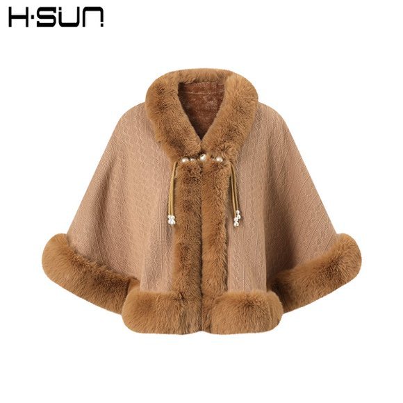 Capa de felpa gruesa estilo República de China 2024, chal para cheongsam de alta calidad, abrigo de invierno elegante y cálido