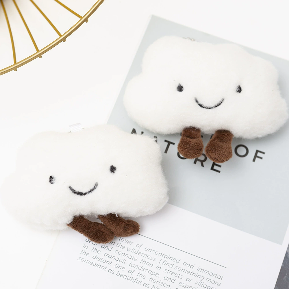 Милый Творческий мультфильм плюшевые куклы аксессуары для одежды сумка висячие украшения брелок смайлик голова животного облака оптом