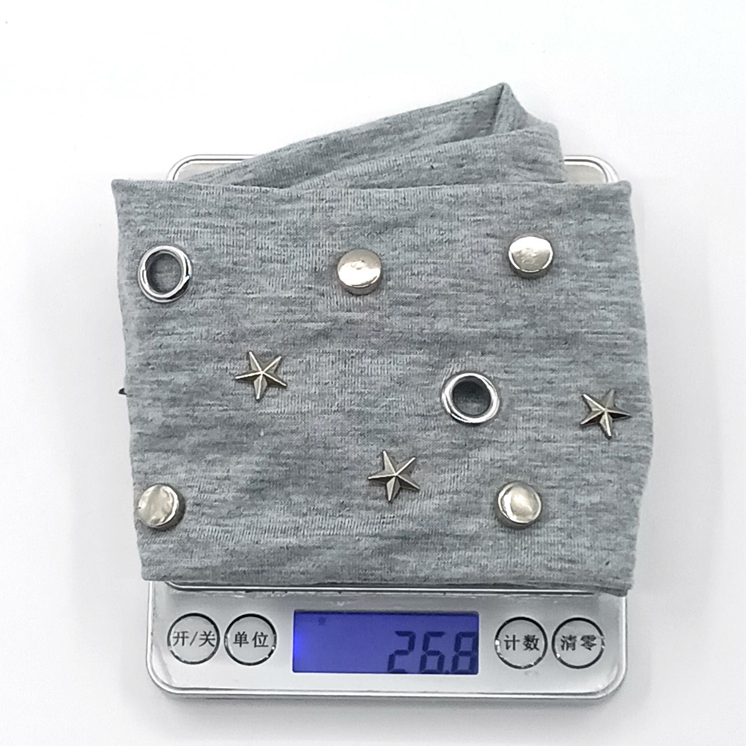 HW250604-45x8cm朋克风圆气眼五角星平面钉混搭弹