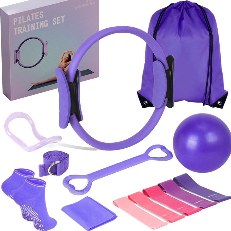 Yoga buena cosa deportiva pierna anillo de resistencia de pierna cinturón de resistencia de pilates bolas combinación de abrigo deportivo de acondicionamiento físico