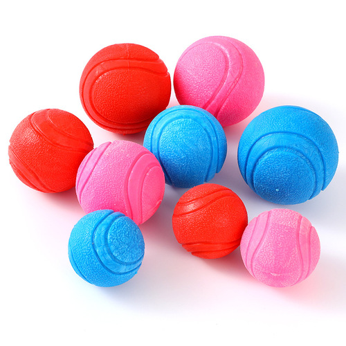 Amazon pet ball Pipitao pet toy rubber pattern solid elastic ball pet toy ball