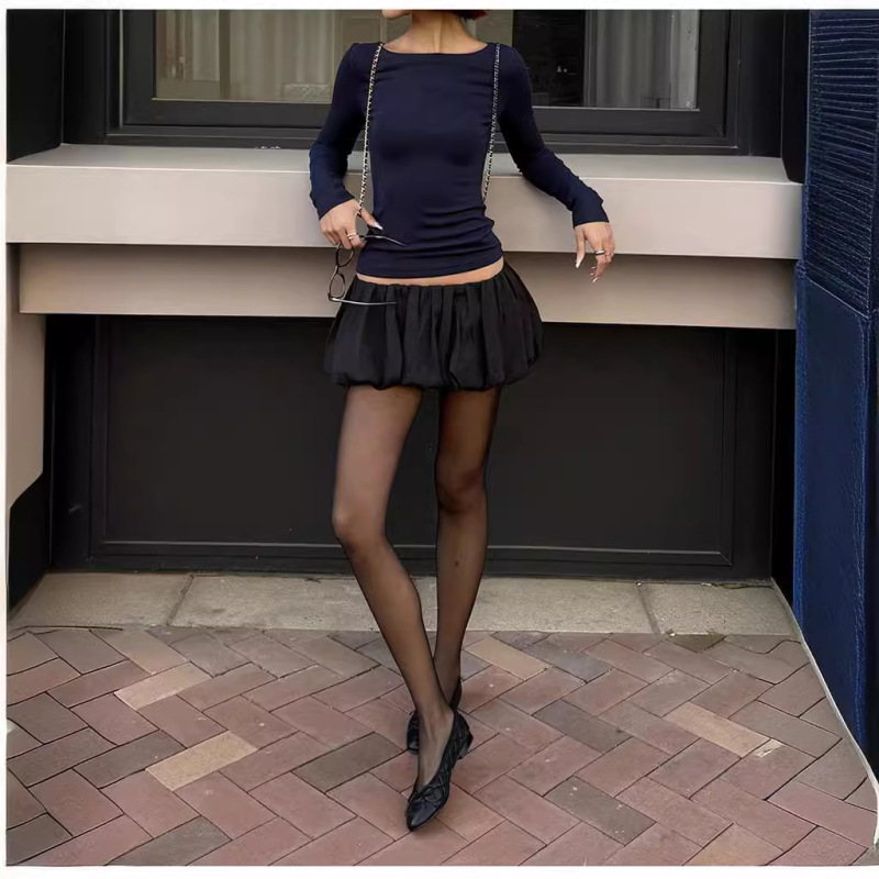 Cross-border Hot Sale Satin European and American Style Skirt Women's Sexy Flower Bub Skirt Summer Low Waist Sexy Short Skirt Pants Cross-border Hot Sale Satin European and American Style Skirt Women's Sexy Flower Bub Skirt Summer Low Waist Sexy Short Skirt Pants