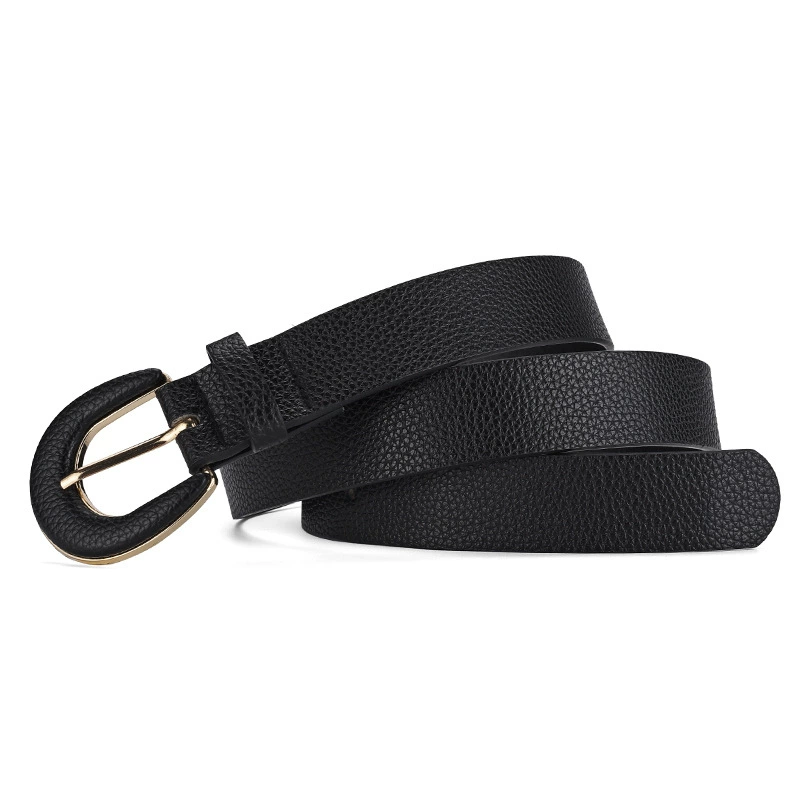 Metal jeans, fashionable universal belt, simple and elegant design