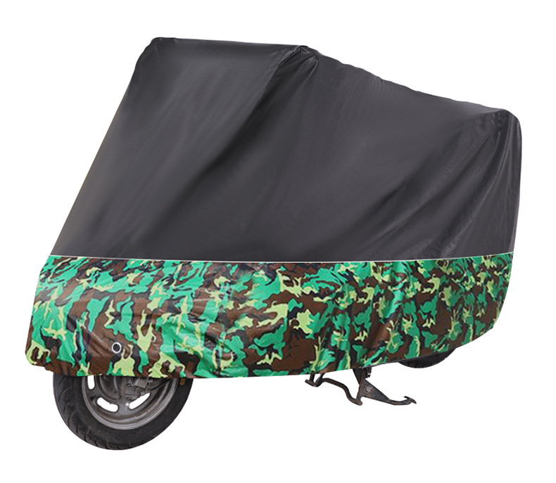 Motorcycle Cover Rain-proof Sun-proof Thickened Motorcycle Car Cover Rain-proof Snow-proof Motorcycle Cover Thickened and Long