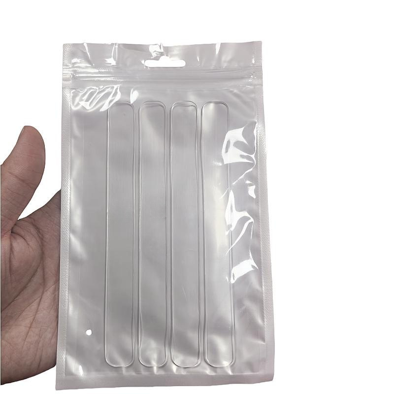 Sin perforación, tira anticolisión transparente invisible, almohadilla anticolisión del refrigerador, manija de puerta silenciosa y gruesa, pegatina anticolisión del gabinete trasero de la puerta de silicona