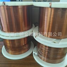 浙江0.1*0.1漆包方铜线0.4*0.4四方漆包扁铜线/聚酰亚胺扁平线