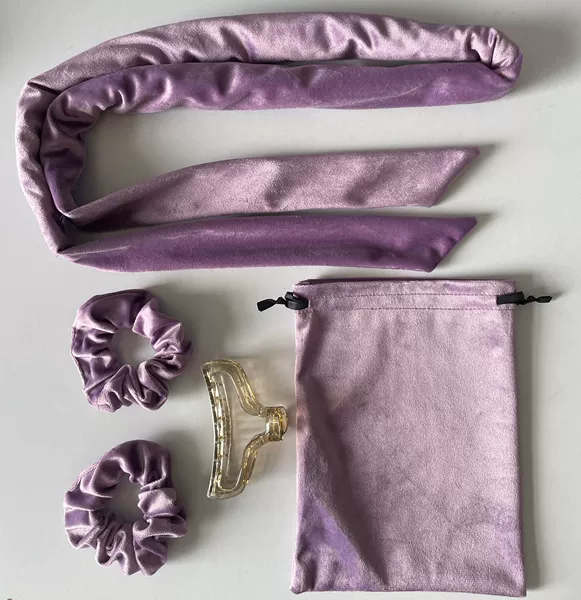 Purple set, storage bag, 5 pieces