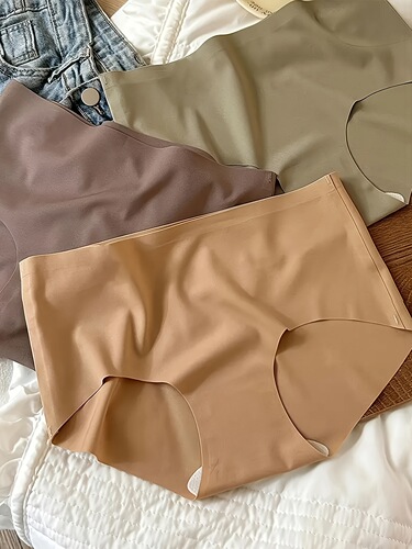 6pcs Womens Seams Ice Silky Thongs Soft Breathable