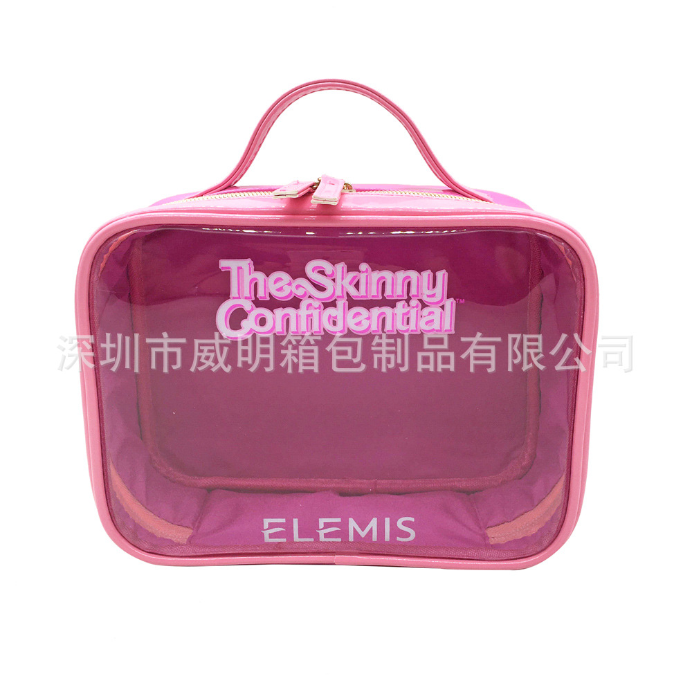 PVC��ױ�����ƴ�����ins��Ůʿϴ�����ɰ�͸��PVC�������