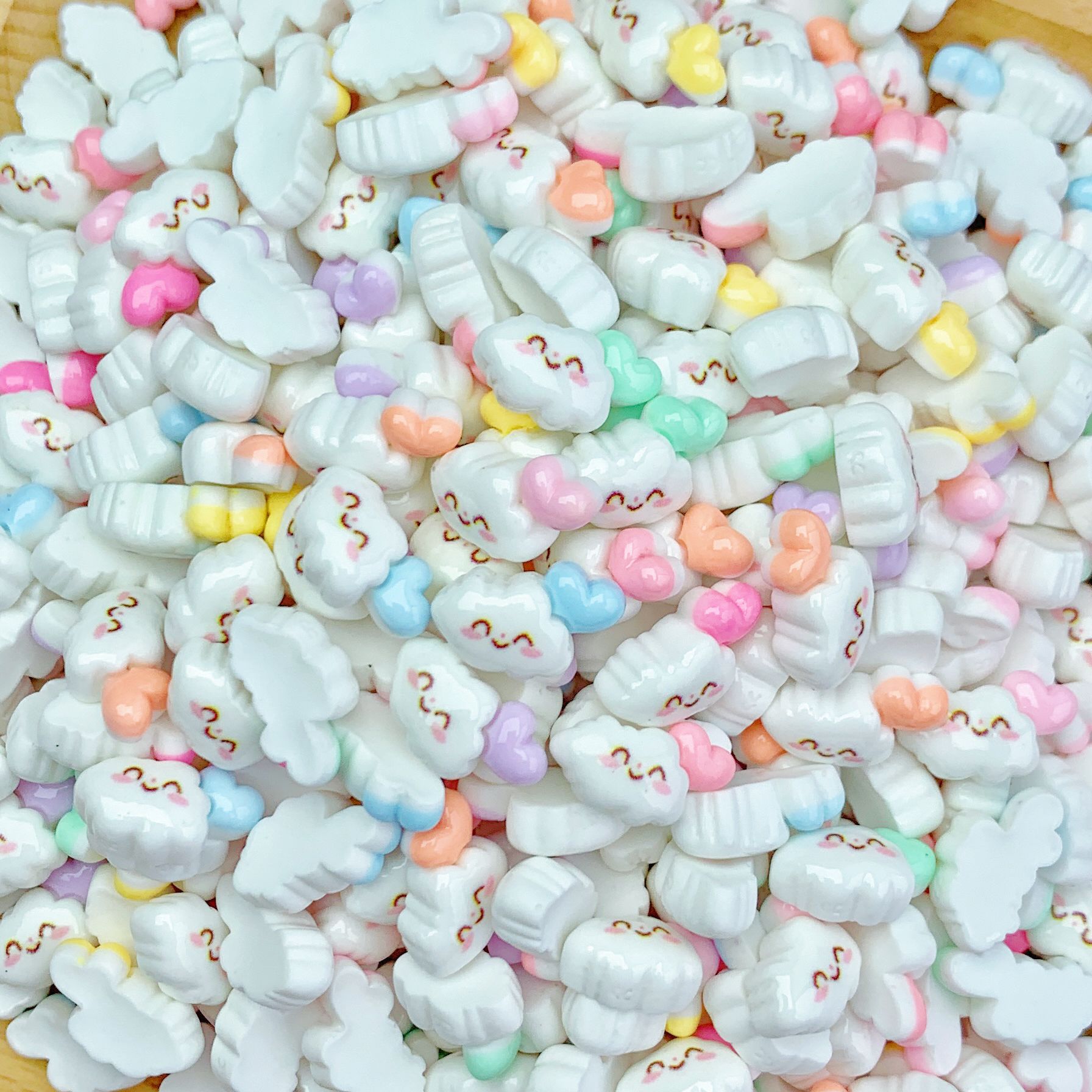 Mini cuatro-ángulo accesorios de resina nebulosa tamaño pequeño joyería de uñas estrella color caramelo espárragos horquilla tocado Accesorios