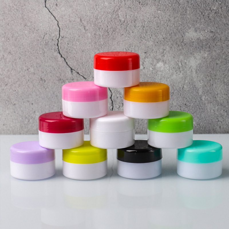 批发5 10 20 30 50克g圆盒膏药盒化妆品面霜瓶便携旅行面霜分装盒