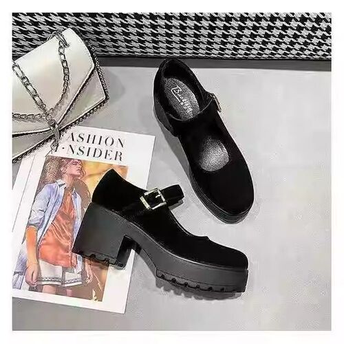 Japanese-style JK Lolita shoes for women, spring and summer, spicy and versatile, thick sole, soft, height increasing, slimming single shoes