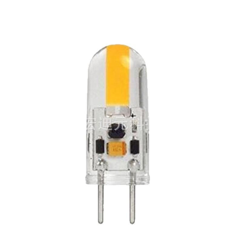 GY6.35 bombilla led bombilla de silicona COB fuente de luz de cristal de zafiro granos de la lámpara ledACDC12V2W oscurecimiento