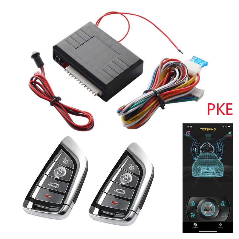 12V Cross-Border Car Remote Control Keyless Entry System Keyless Entry Mobile App Sensor Switch Lock