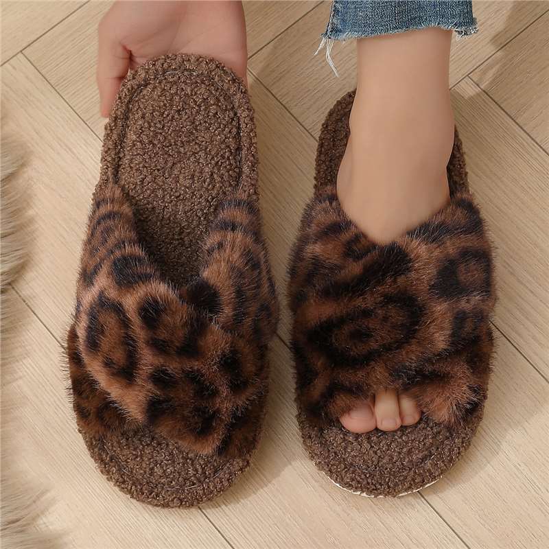 Zapatillas de algodón domésticas de mujer transfronterizas, zapatillas de algodón cálidas, suela de espuma EVA de mujer
