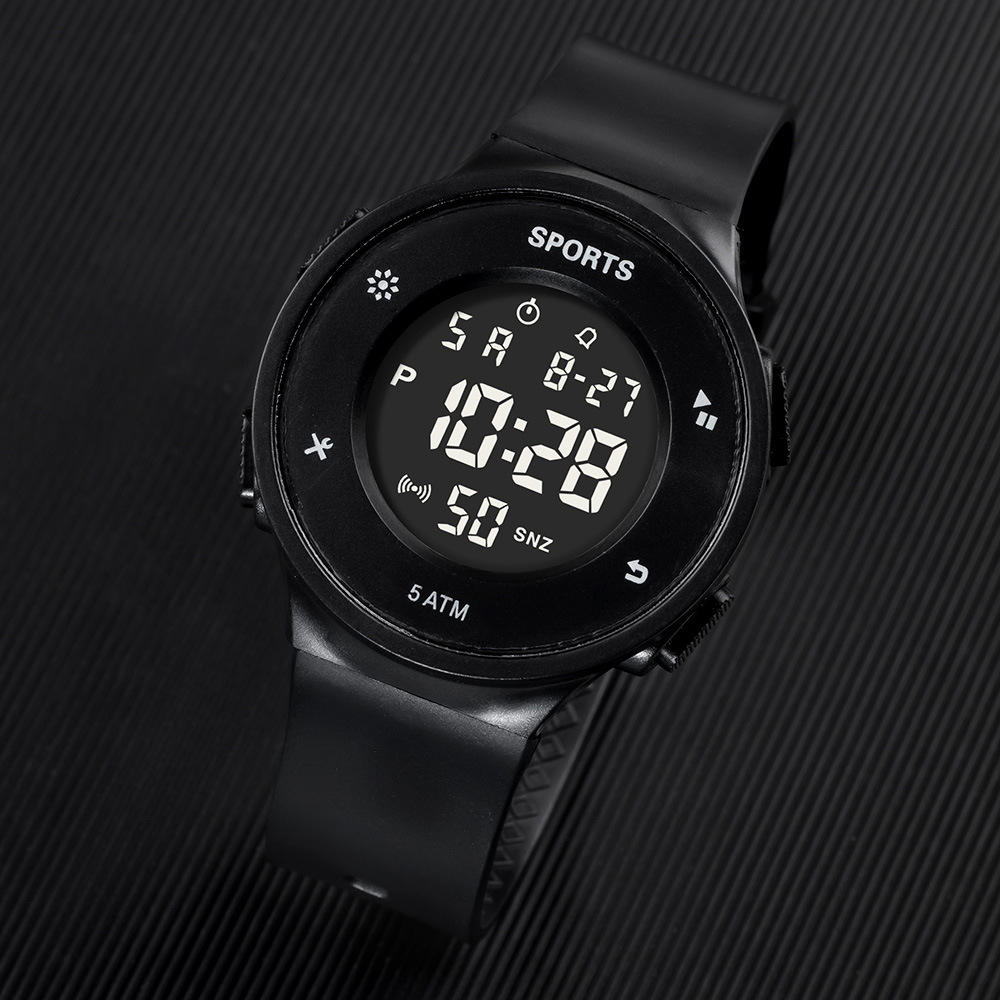Reloj electrónico de luz nocturna de tendencia simple para estudiantes de secundaria junior alarma multifuncional cronometraje reloj electrónico deportivo