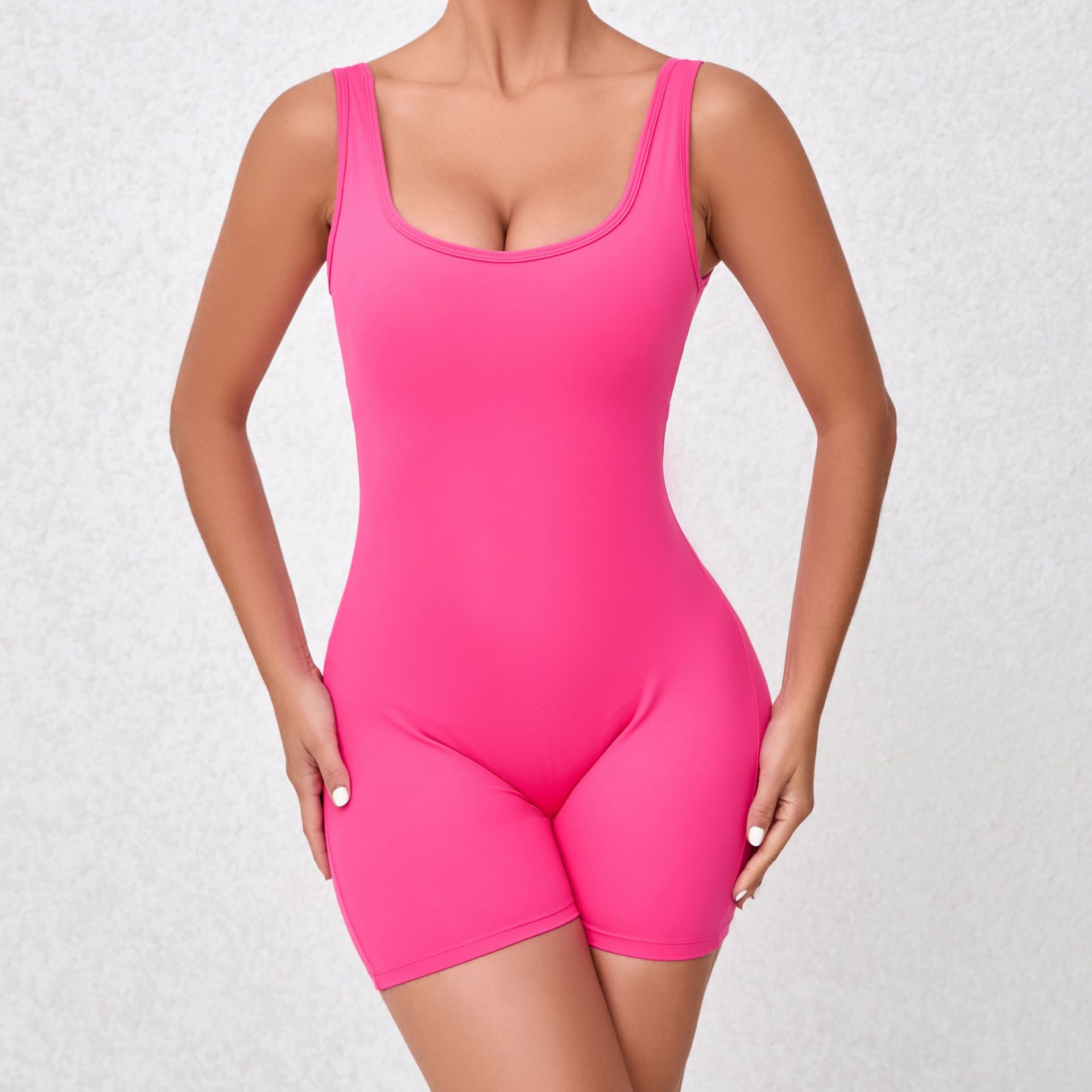 163g Weight Shorts Pants Length Nylon, Spandex Fabric Type Rompers Pants Type Fitness, Running Occasion Solid Color Pattern Spring&Summer Season Basic, Sport Style Style Basic Sport Style Solid Color Nylon Spandex Tracksuit Rompers 26