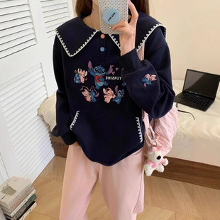 Customized Heavy Embroidery Spring Women's Student Sweatshirt Jacket, Loose and Versatile, New Spring Recommendation for Women