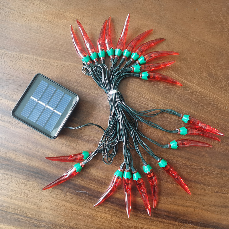 LED luces de colores de pimienta roja luces de cadena luces intermitentes Año Nuevo Navidad vacaciones decoración atmósfera luces Año Nuevo decoración del hogar iluminación