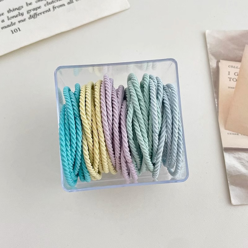 2024 nuevo anillo de cabello de oso para mujeres simple y versátil cuerdas de cabello de alta elasticidad no lesionan cuerdas de cabello de cola de caballo adornamiento para el cabello