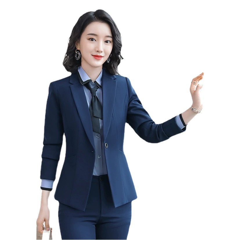 Профессиональный женский костюм, комплект 2025, новая модная элегантная модель, весенне-осенний, для собеседований, формальная одежда, рабочая одежда