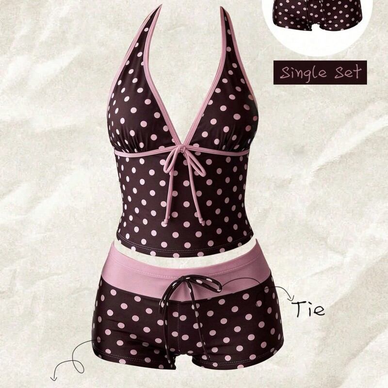 2026 New Cross-Border Supply Thai New Polka Dot Sexy Swimsuit for Women Two-Piece Bikini Polka Dot 2026 New Cross-Border Supply Thai New Polka Dot Sexy Swimsuit for Women Two-Piece Bikini Polka Dot