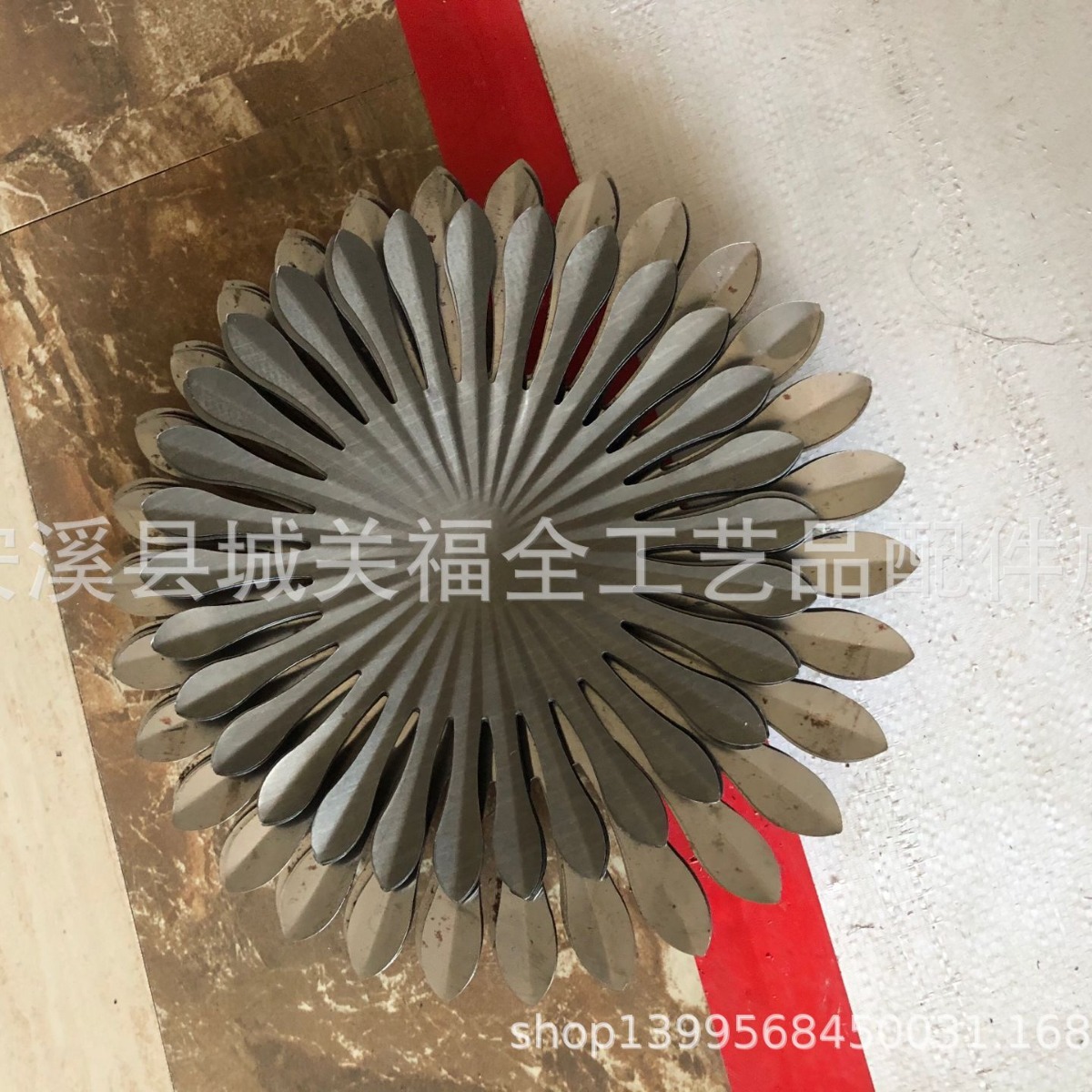 福全铁艺供应冲压铁皮大圆形花叶 大中小 多个规格  圆形装饰花叶