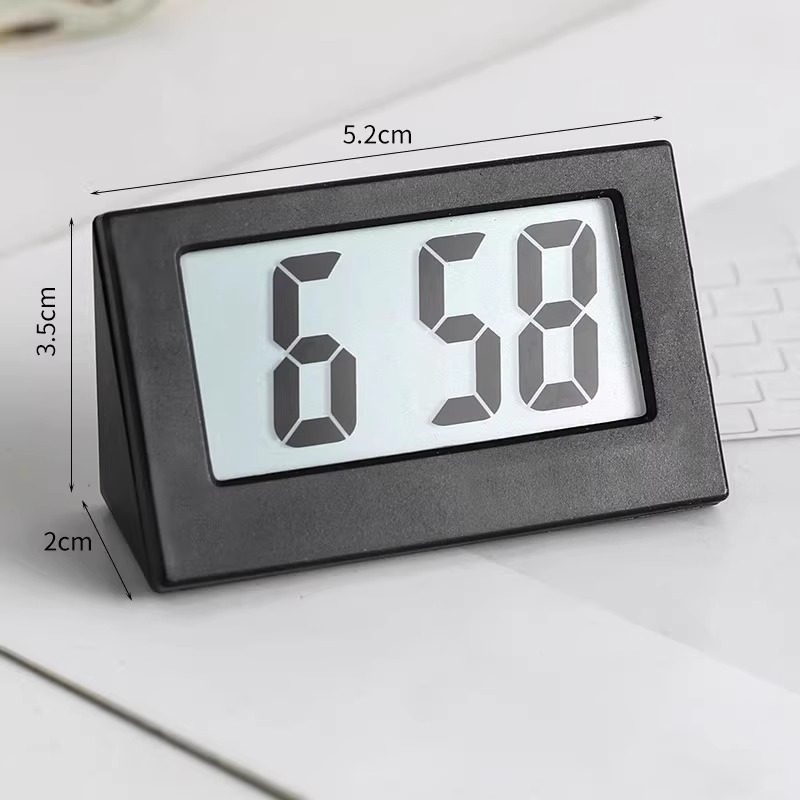 夜光镜面时钟led数字显示器桌面钟表时间表摆台式ins摆件电子闹钟|undefined