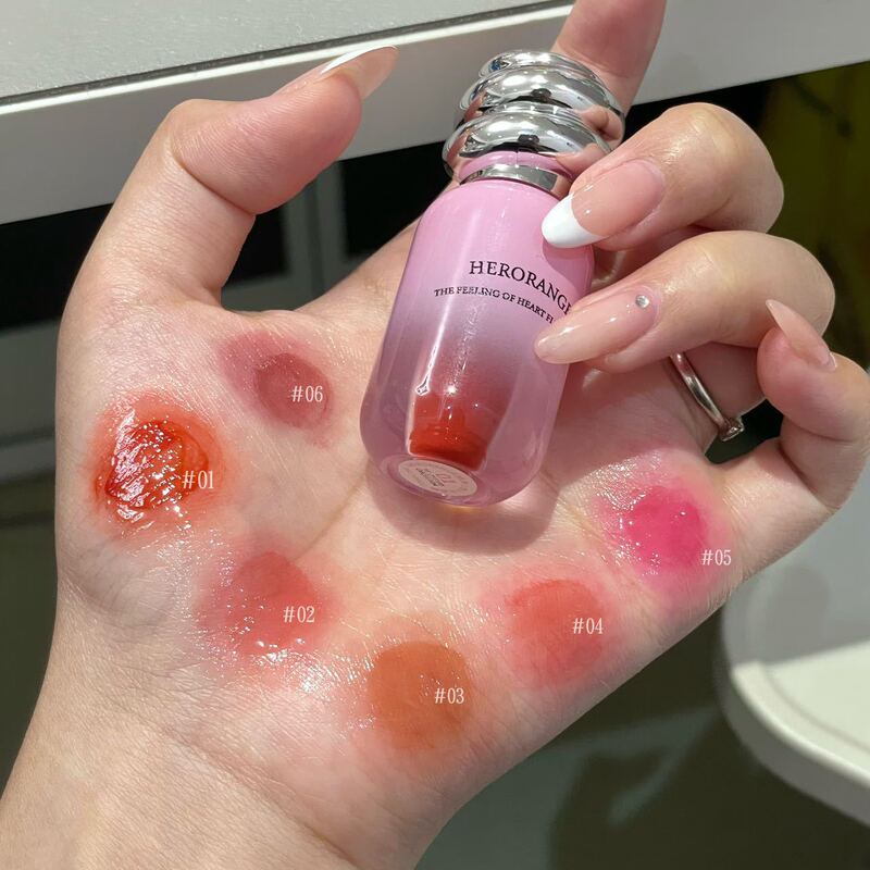 Herorange Lip Glaze Lipstick Non-Stick Cup Mirror-Like Glossy Finish Long-Lasting Youthful and Brightening Effect In-Stock Cross-Border Makeup Customization Herorange Lip Glaze Lipstick Non-Stick Cup Mirror-Like Glossy Finish Long-Lasting Youthful and Brightening Effect In-Stock Cross-Border Makeup Customization