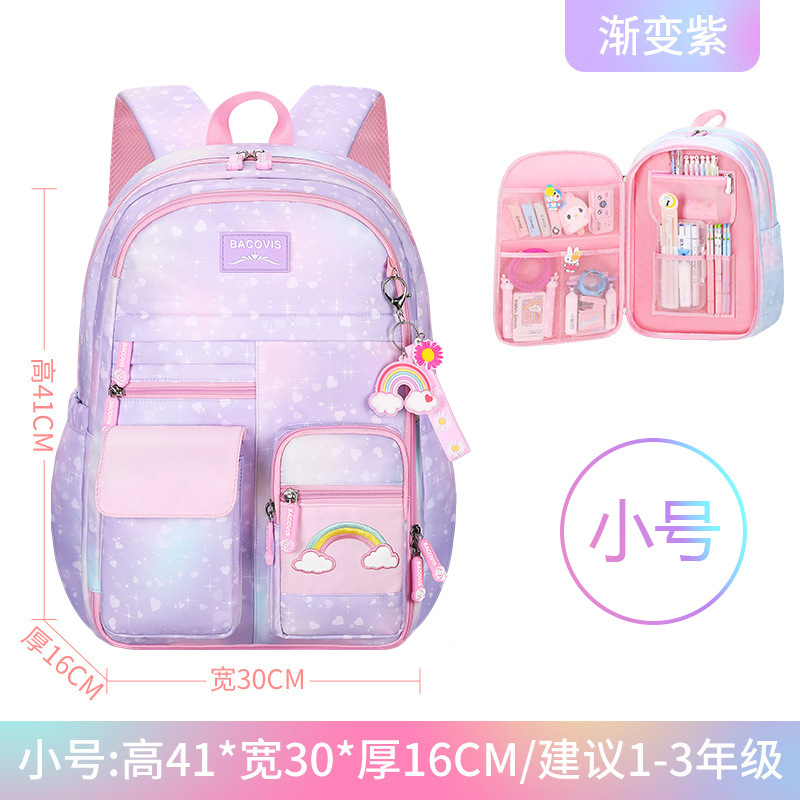 Bolsa escolar de impresión transfronteriza de dibujos animados refrigerador de gran capacidad para niñas niñas niños bolsas personalizadas