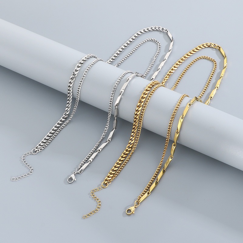 Cuban Multi-layered Necklace For Men Unique Hip-hop Chain Style_voghion.com