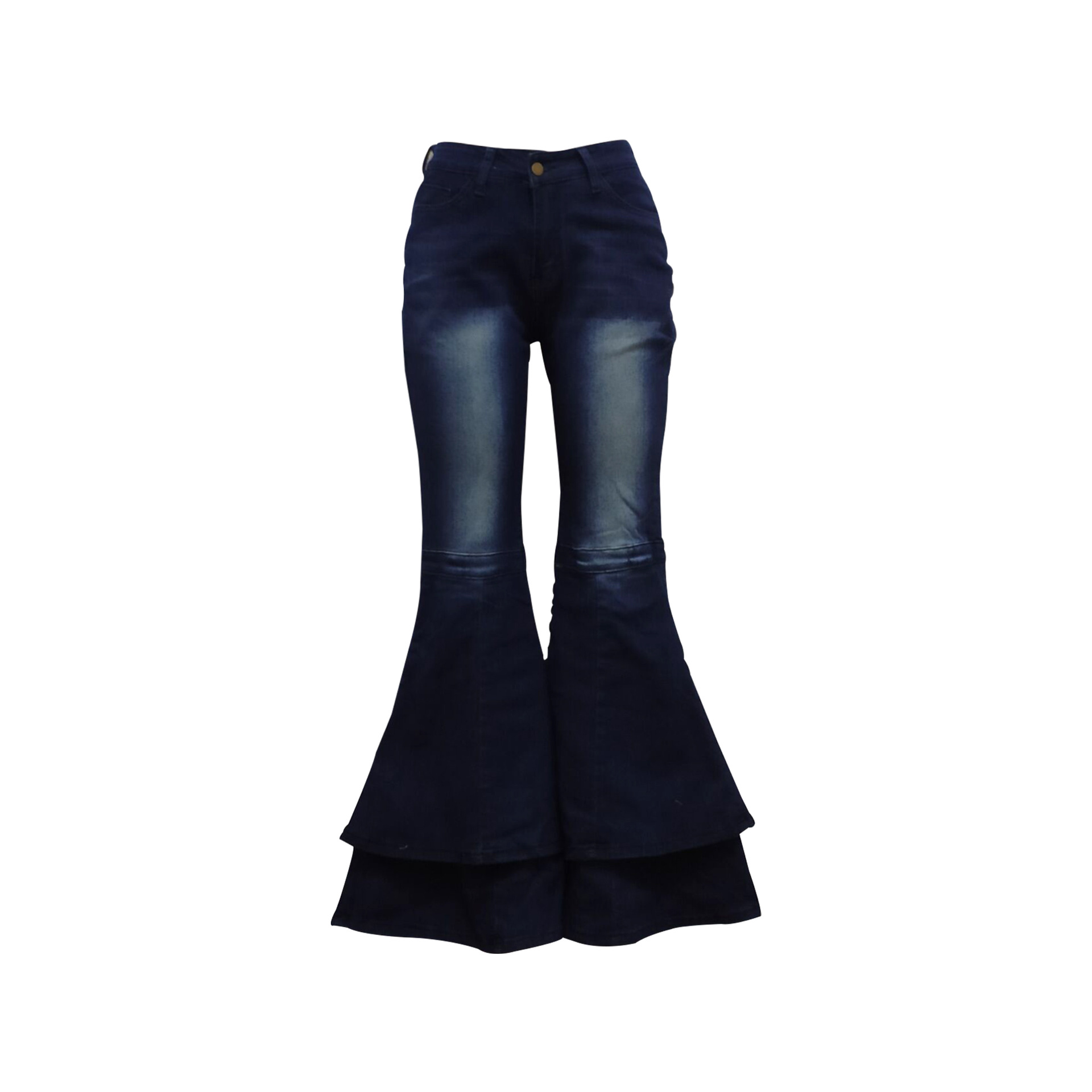 Women's Daily Simple Style Solid Color Full Length Ripped Flared Pants Jeans display picture 38