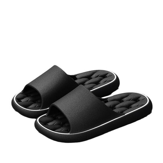 Bathroom Bath Slippers Men's Summer New Hollow Water Leakage Quick-drying Non-slip Home Indoor Toilet Slippers