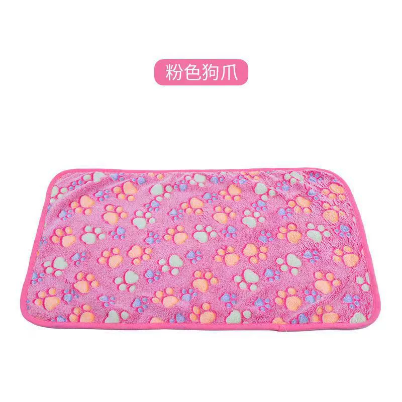 Плед для кошки коралловый велюр, размеры S–XL, лапки, тёплая мягкая подстилка