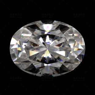 Mosan drill EF color Oval bare stone factory 6*8mm 1.5 karat oval cutting process spot wholesale