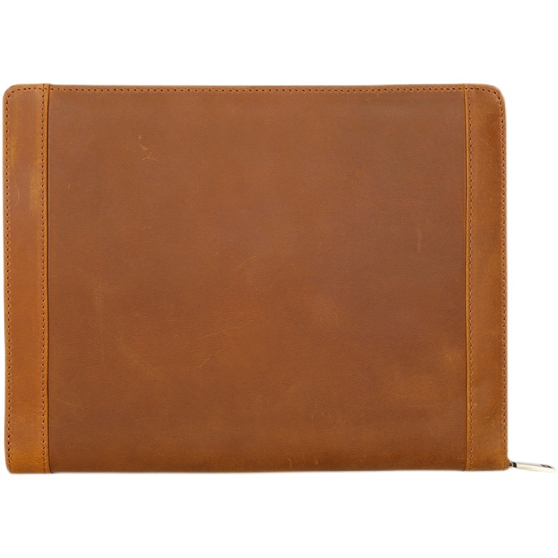 Suitable for Apple Pro10.5 iPad Genuine Leather Protective Case Crazy Horse Leather Business Tablet Protective Case Leather Bag