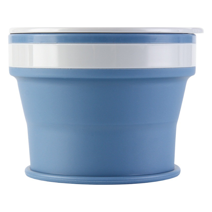 Taza plegable de silicona Taza de café retráctil personalizada viaje camping portátil enjuague bucal Taza taza portátil fábrica al por mayor