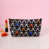 Korean version of casual bag letters, bristical cosmetic bag, cross -type cosmetic bag, wash women's bag