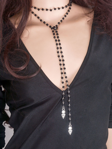 European and American cross-border new fashion necklace jewelry, simple, beautiful and versatile hand-beaded pearl long necklace wholesale
