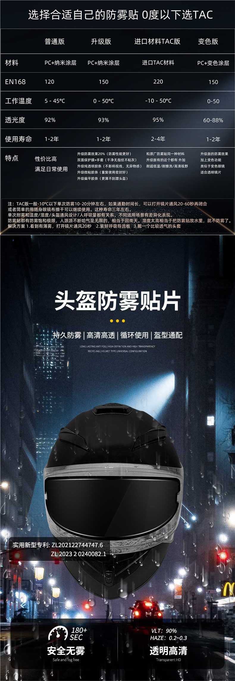 Shoeiz7Z8X14 Motorcycle Helmet Lens Anti-Fog Sticker Buckle Full-Face Helmet Winter Universal Color-Changing Sticker Secondary Factory