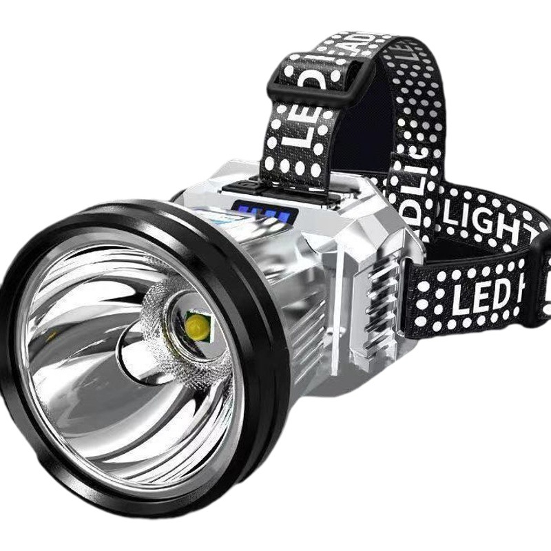 Headlamp, Head-Mounted, Strong Light, Rechargeable, Ultra-Bright, Special for Fishing, Ultra-Long Battery Life, Lithium Battery Flashlight, Miner's Lamp, Night Fishing