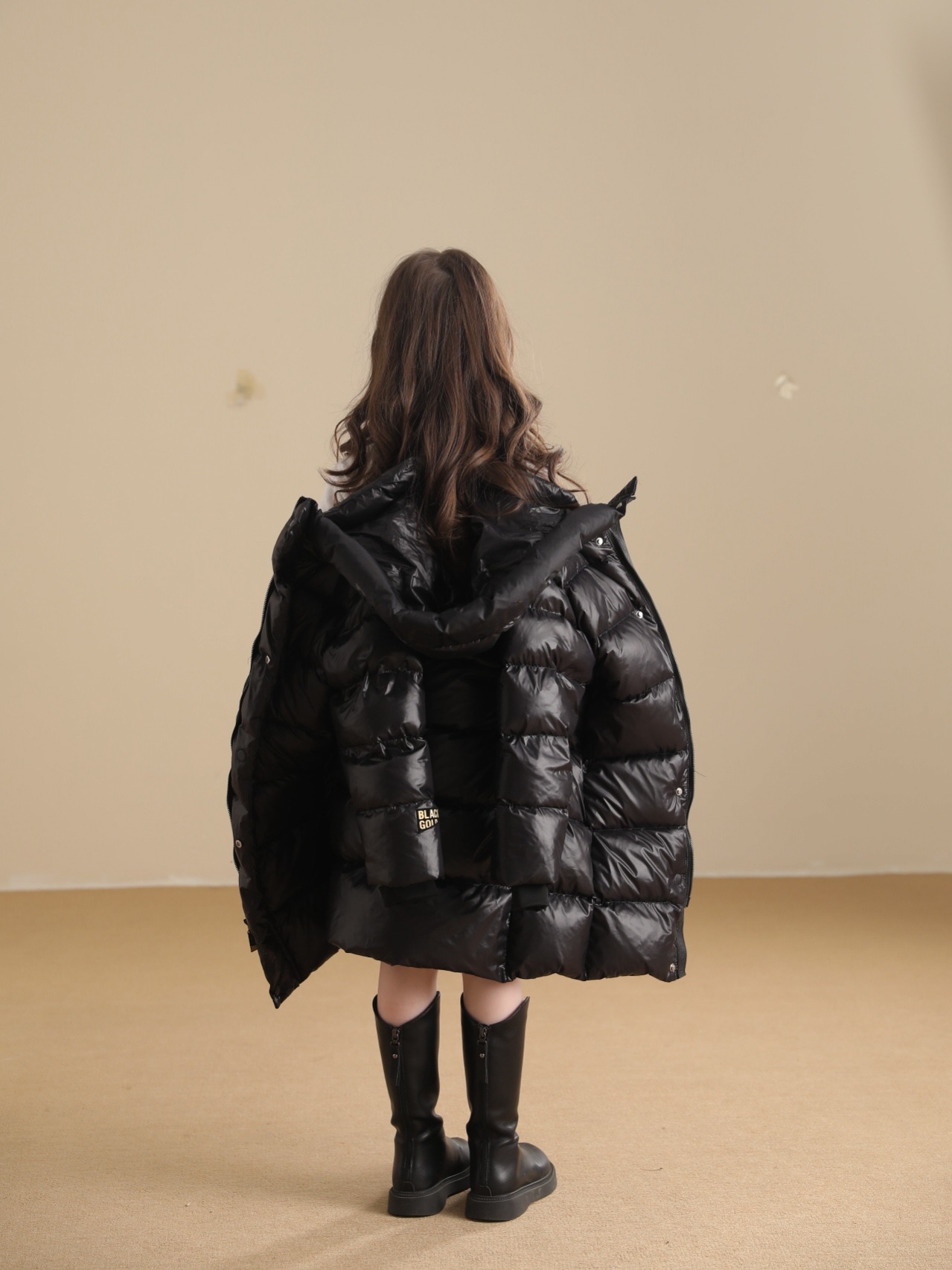 Black Gold 3.0 children's and women's identical goose down jacket waterproof windproof lengthened and thick down jacket_voghion.com