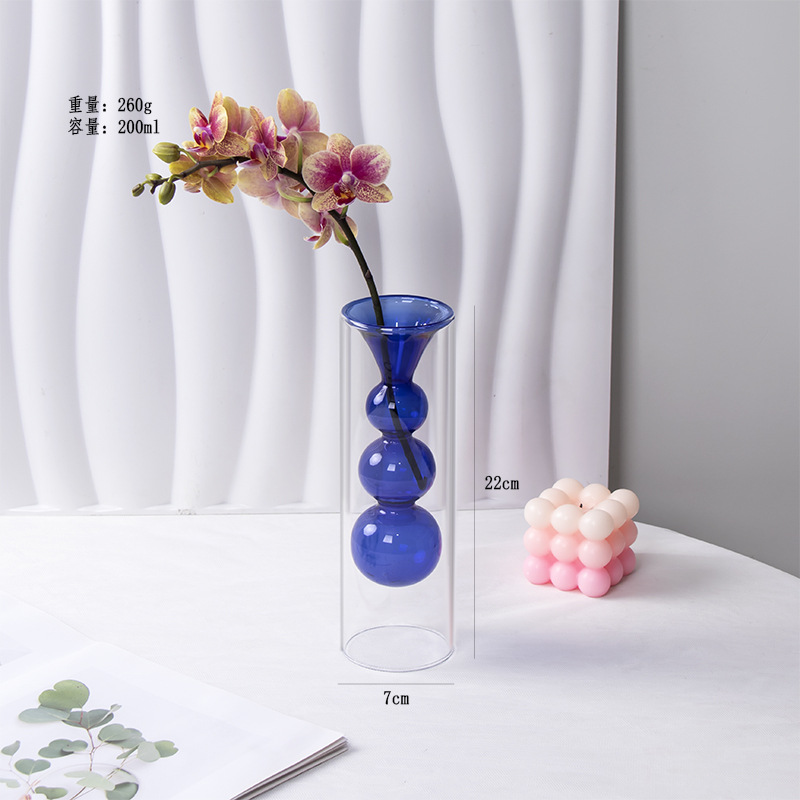 Tubo recto de tres capas de calabaza azul tesoro