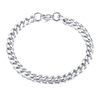 Bracelet stainless steel with pigtail, steel accessory, European style, simple and elegant design