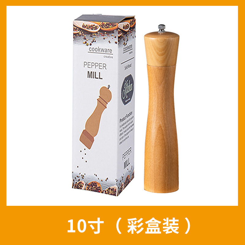 胡椒研ぎ器ケヤキ胡椒研ぎセラミック芯サンショウ胡椒研ぎベース調味料瓶キッチンツール卸売り|undefined