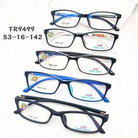 丹阳眼镜批发超轻TR90眼镜架男士商务休闲黑色方框眼镜