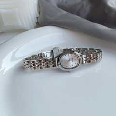 RSCY Fashion Trend Elliptical Steel Strap Women's Watch for Students and Office Workers, Lightweight and Elegant Quartz Women's Watch