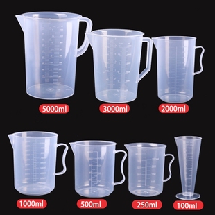 Brand New 5000ml Pp Large Measuring Cup, Anti-Corrosion, High Temperature Resistance, Plastic Bottle, Graduated Cup 5L